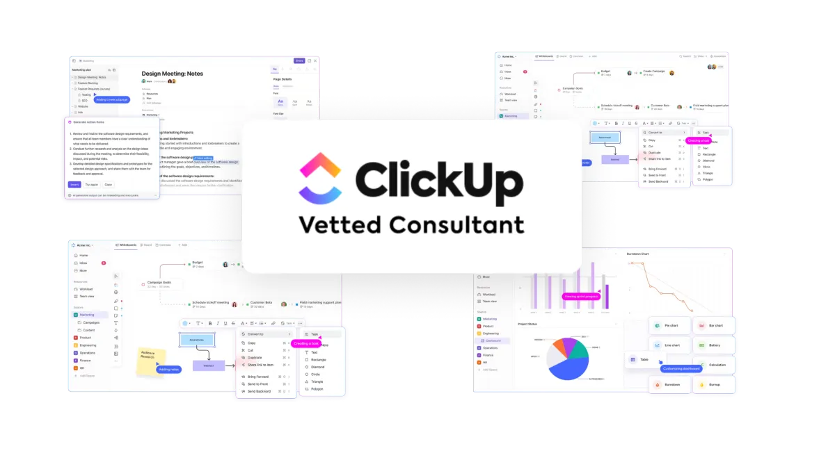 ClickUp Workflows and Vetted Consultant Badge